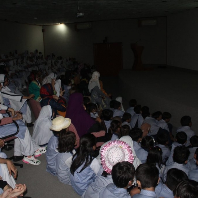 Student's Watching Maritime Related Documentary in Auditorium at PMM